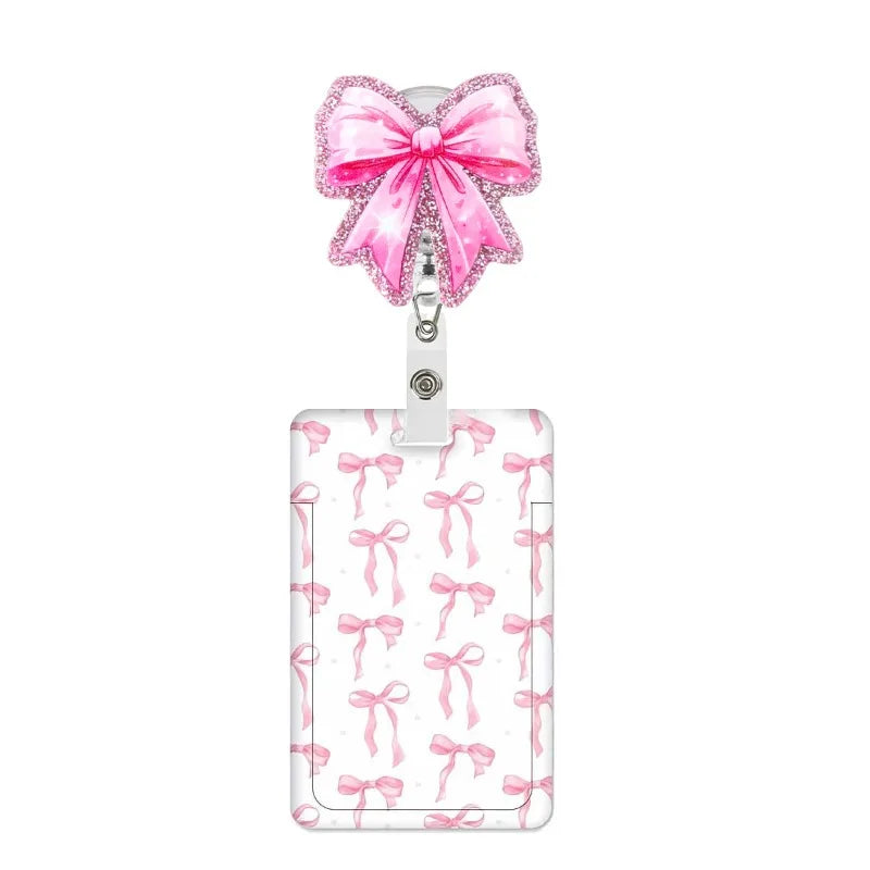 Glitter Retractable Badge Reel