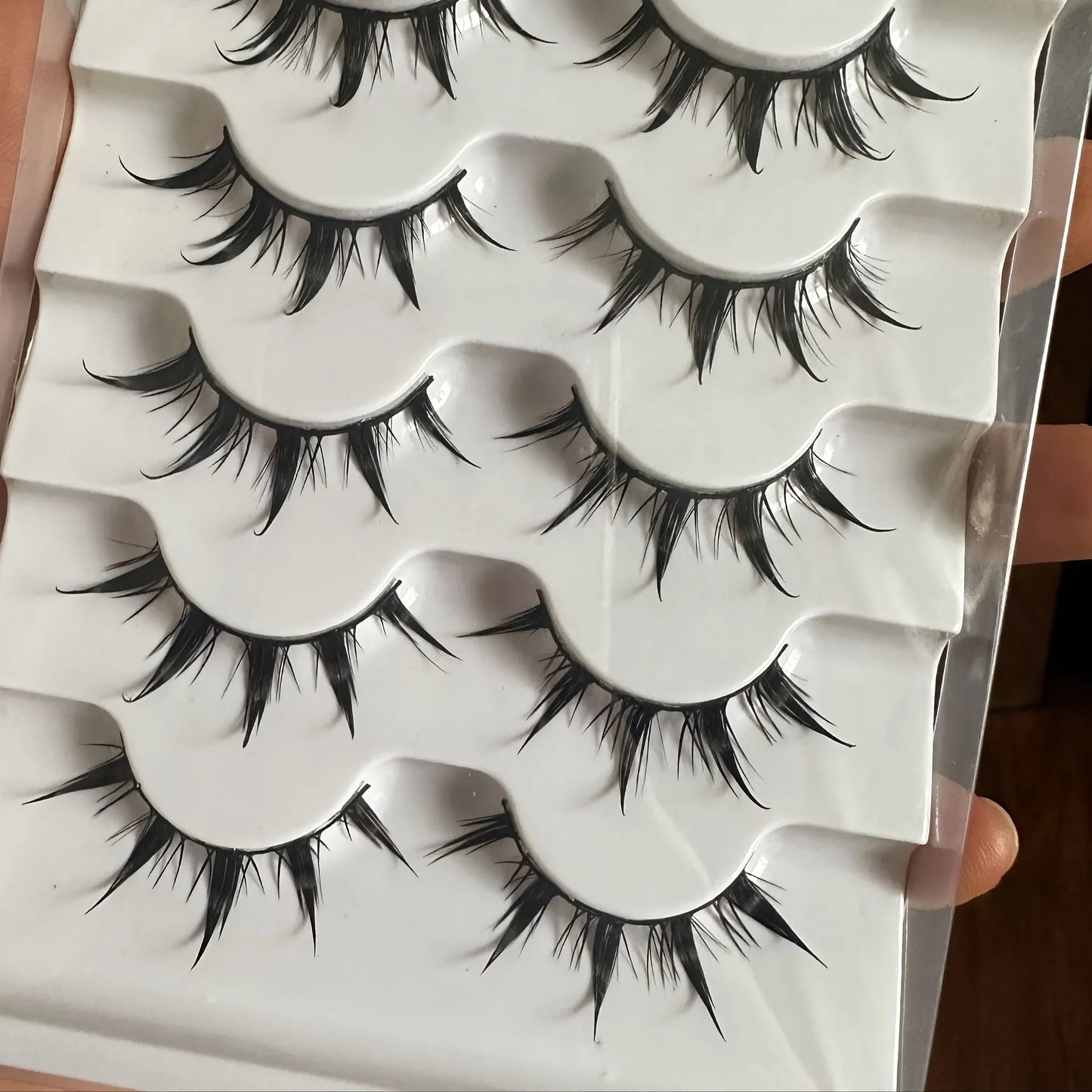 Anime-Inspired False Eyelashes, 5 Pairs Cartoon Eye Faux Lashes