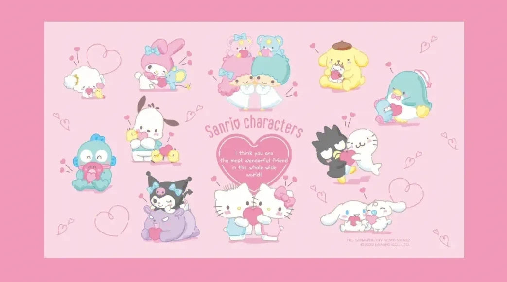 Sanrio Hello Kitty Kuromi Cartoon Printed Double-Sided Milk Velvet Blanket