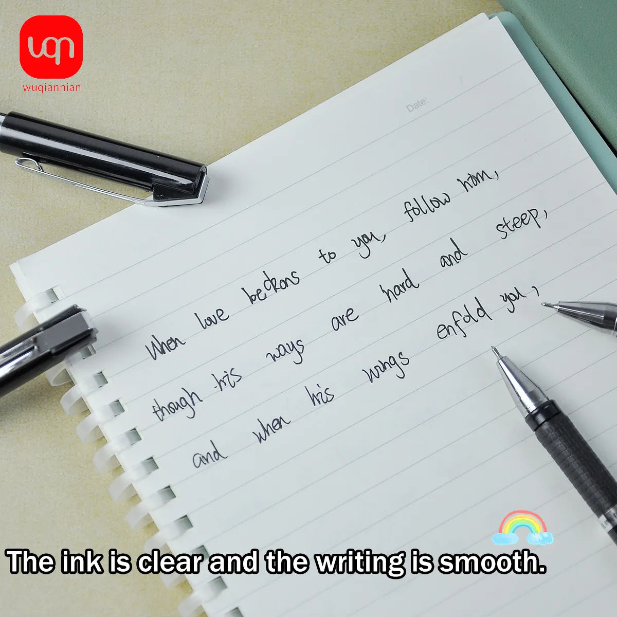 3/6/12PCS Neutral Pens 0.5mm Black Ink