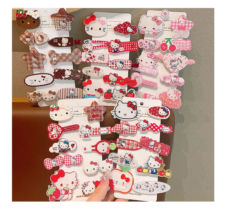Sanrio 10 piece hair clips