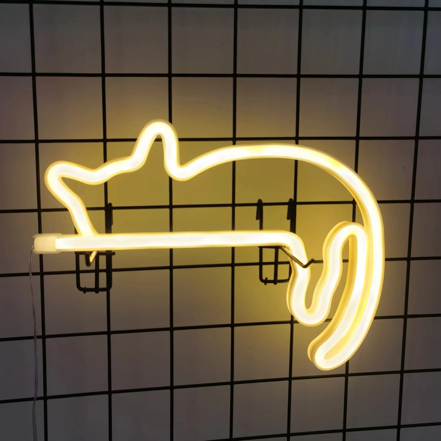 Cute cat neon light, LED wall decoration