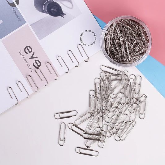 200pcs/box Paper Clips Durable and Rustproof Metal