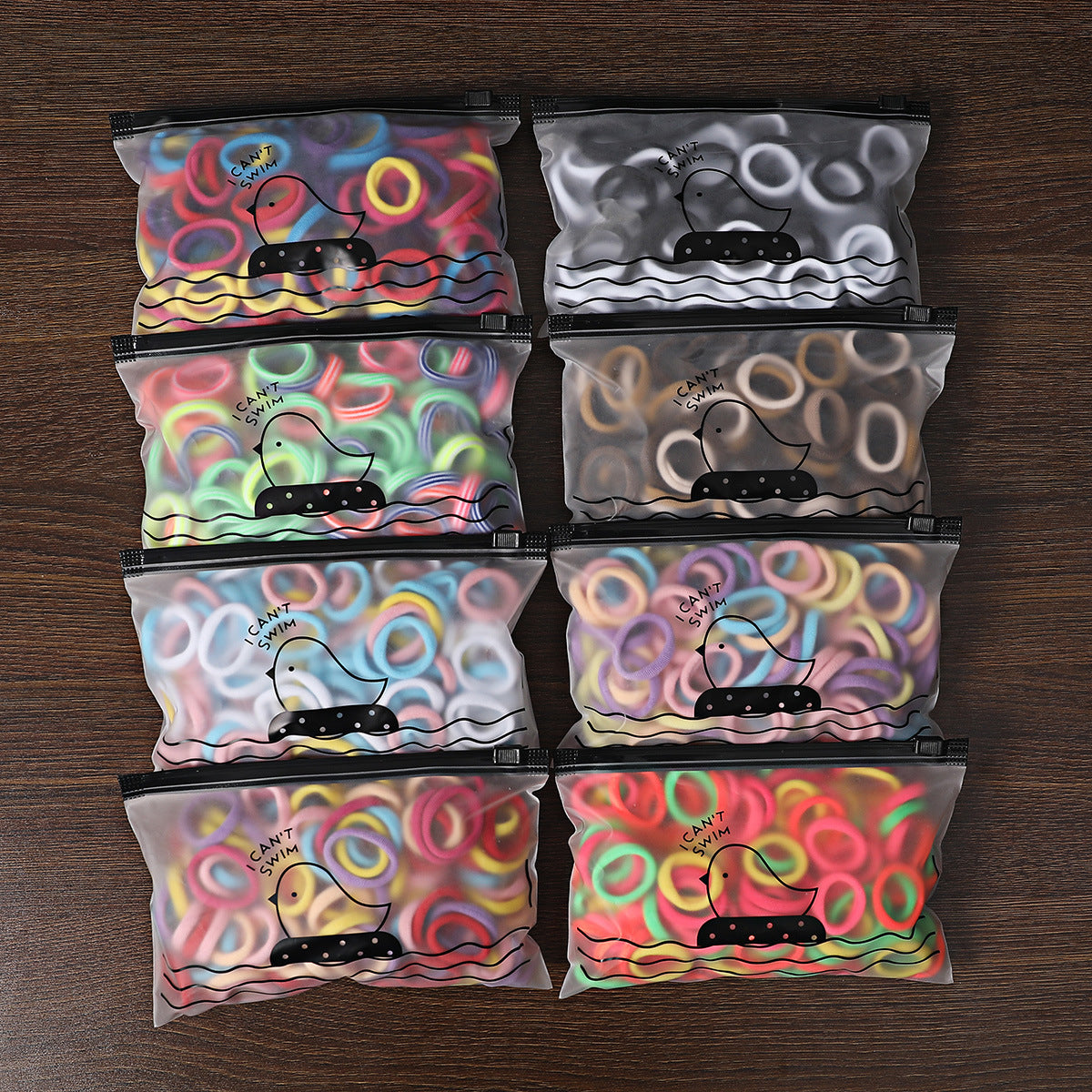 50/100Pcs Hair Bands for Children Colorful Nylon Scrunchie Hair Ties Hair Accessories
