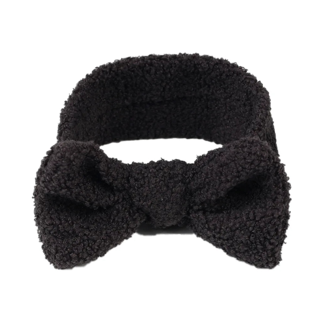 New 1PCS Elastic Soft Baby Girls Cotton Headband Autumn Winter Warm Kids Lint Hair Band Headwraps Newborn Toddler Headwear