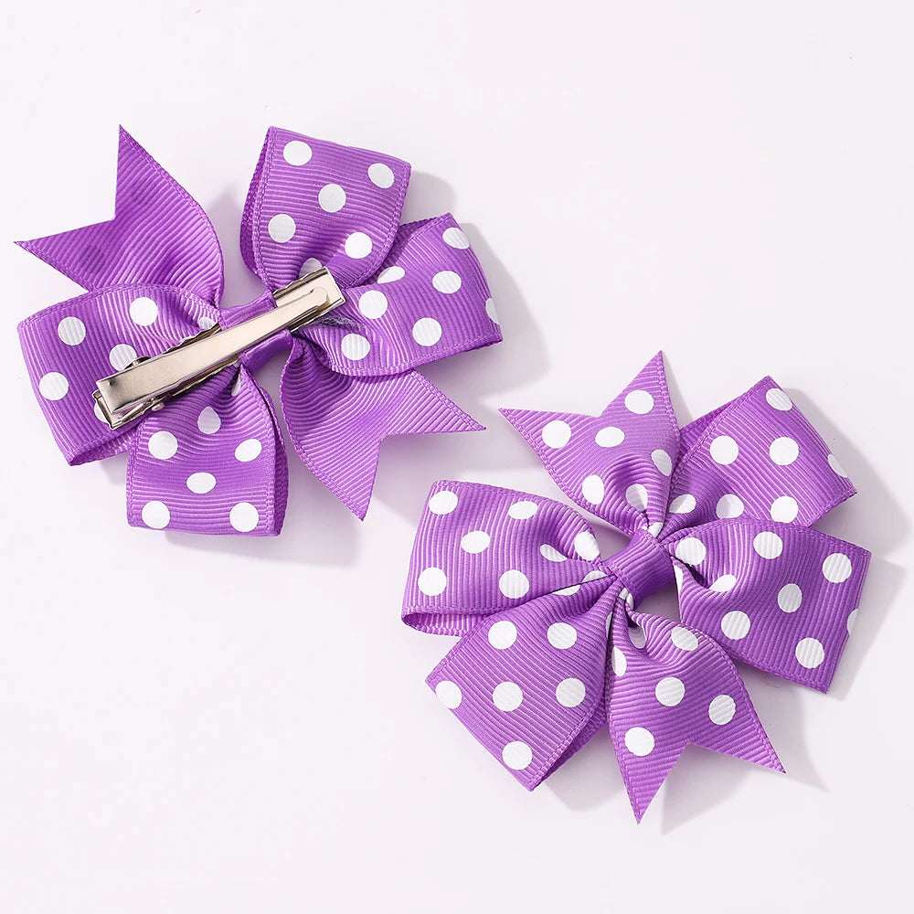 Nylon Bow Headband for Newborn Sunglasses Headwear Set