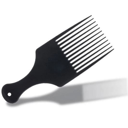 1pc Insert Afro Hair Pick Comb Wide Comb Teeth Hair Fork Brush Man Oil Head Hair Plastic Gear Comb Curly Afro Hair Styling Tools
