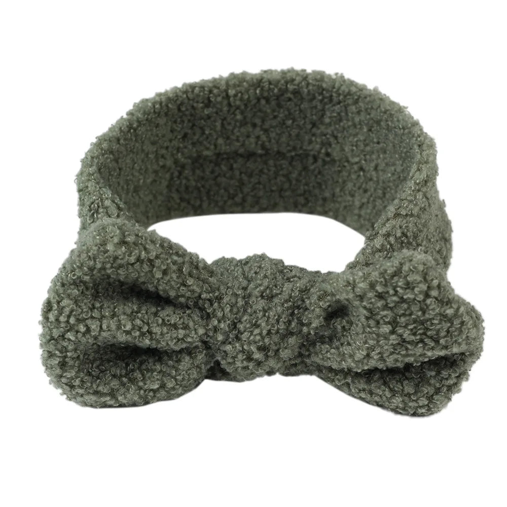 New 1PCS Elastic Soft Baby Girls Cotton Headband Autumn Winter Warm Kids Lint Hair Band Headwraps Newborn Toddler Headwear