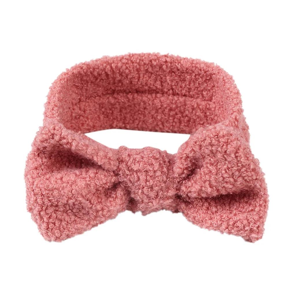 New 1PCS Elastic Soft Baby Girls Cotton Headband Autumn Winter Warm Kids Lint Hair Band Headwraps Newborn Toddler Headwear