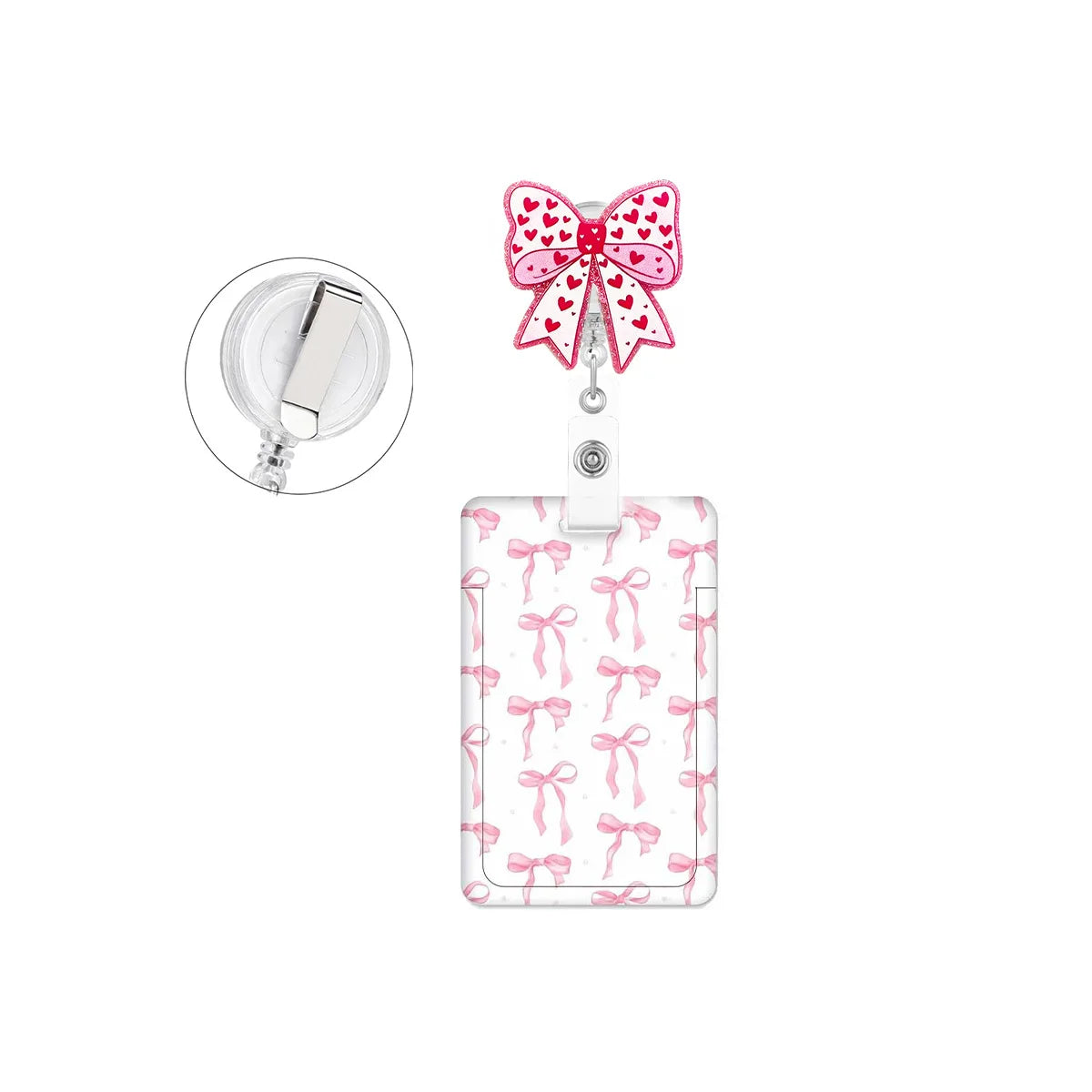 Glitter Retractable Badge Reel