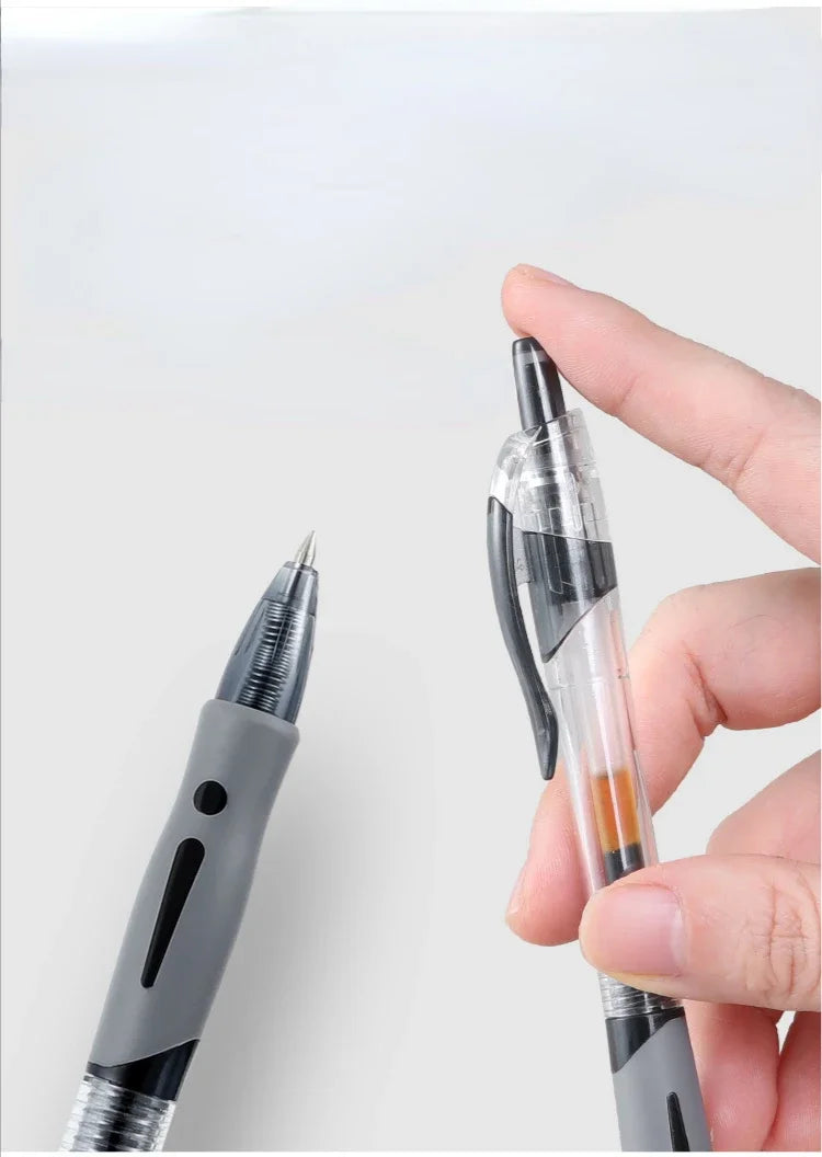 13/30pcs Retractable Gel Pens Set Black/Red/Blue Ink Ballpoint