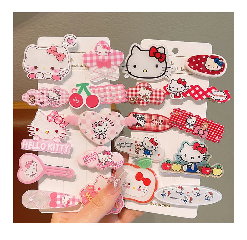 Sanrio 10 piece hair clips