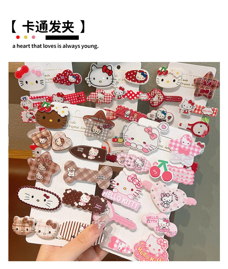 Sanrio 10 piece hair clips