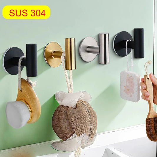 Stainless Steel Self-adhesive Hooks Wall Stickers