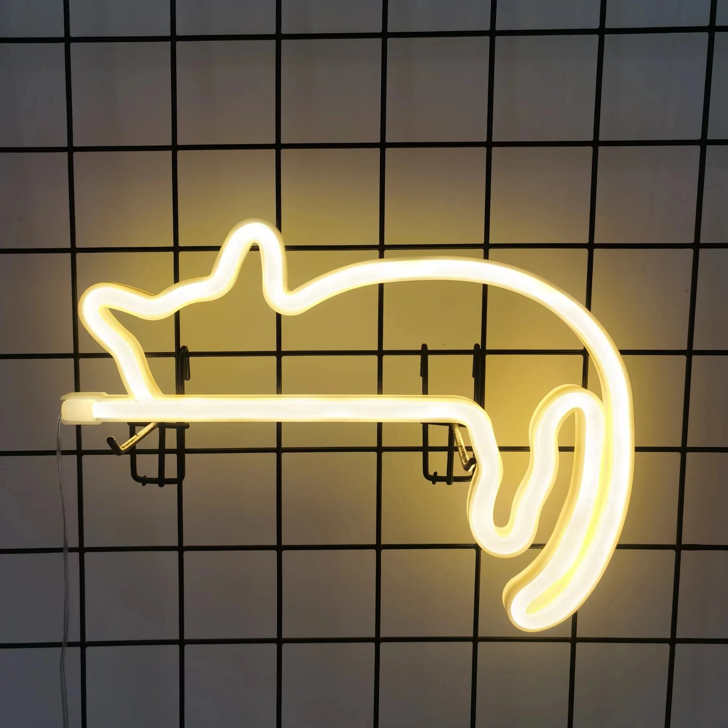 Cute cat neon light, LED wall decoration