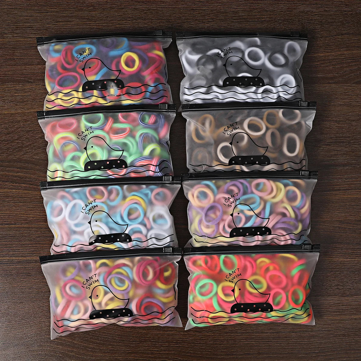 50/100Pcs Hair Bands for Children Colorful Nylon Scrunchie Hair Ties Hair Accessories