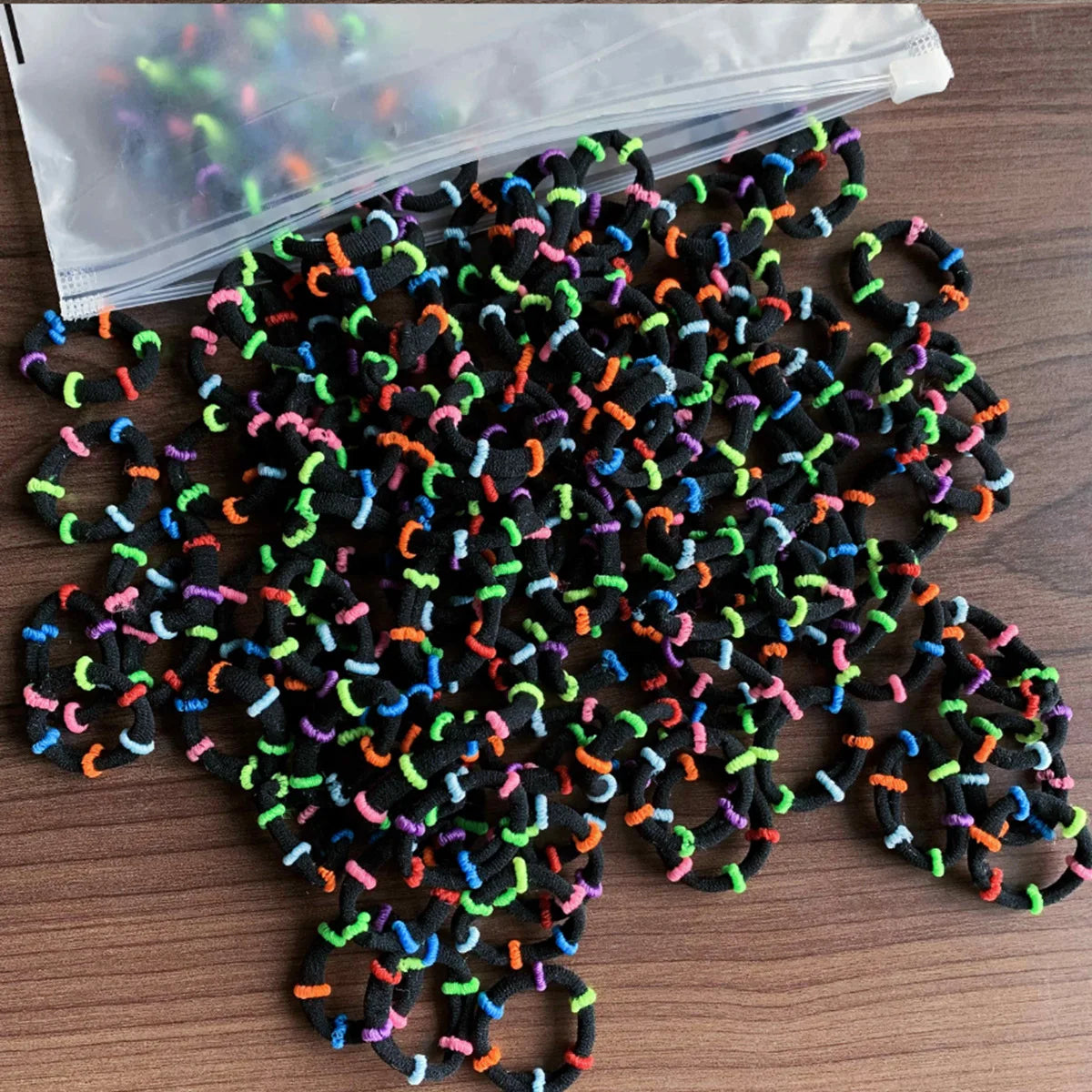 50/100Pcs Hair Bands for Children Colorful Nylon Scrunchie Hair Ties Hair Accessories