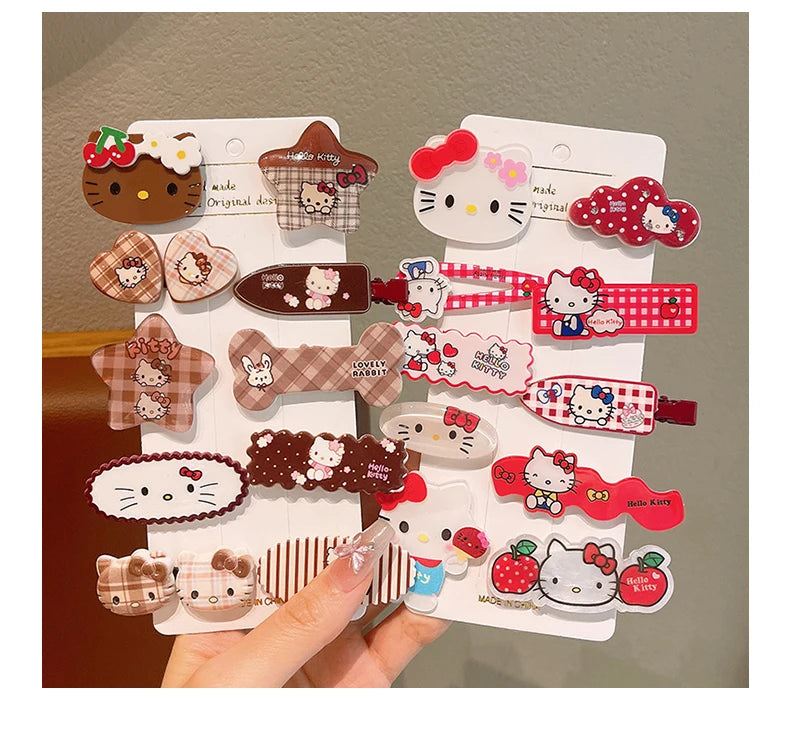 Sanrio 10 piece hair clips