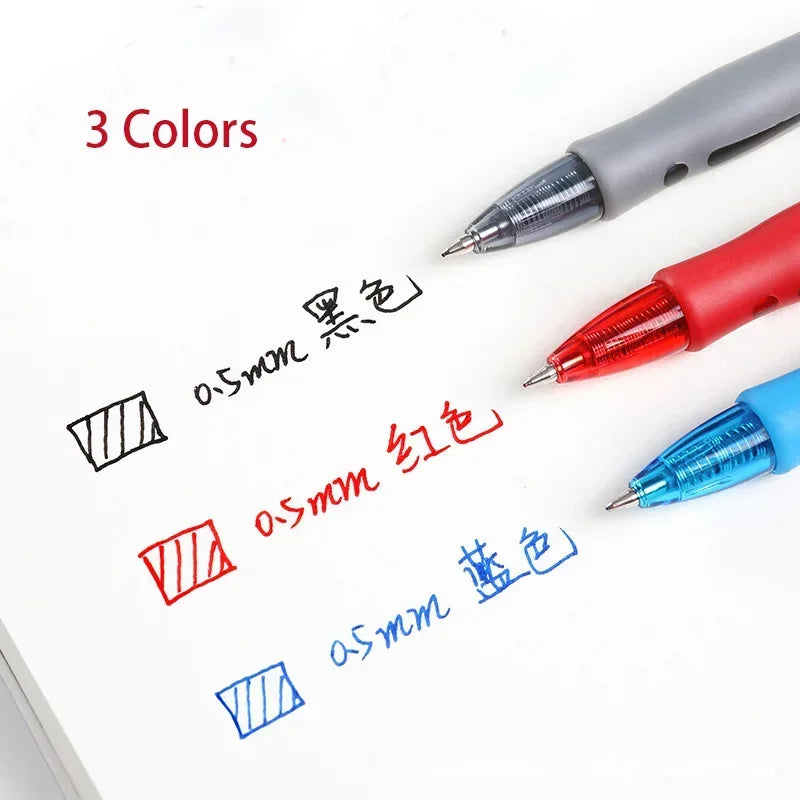 13/30pcs Retractable Gel Pens Set Black/Red/Blue Ink Ballpoint