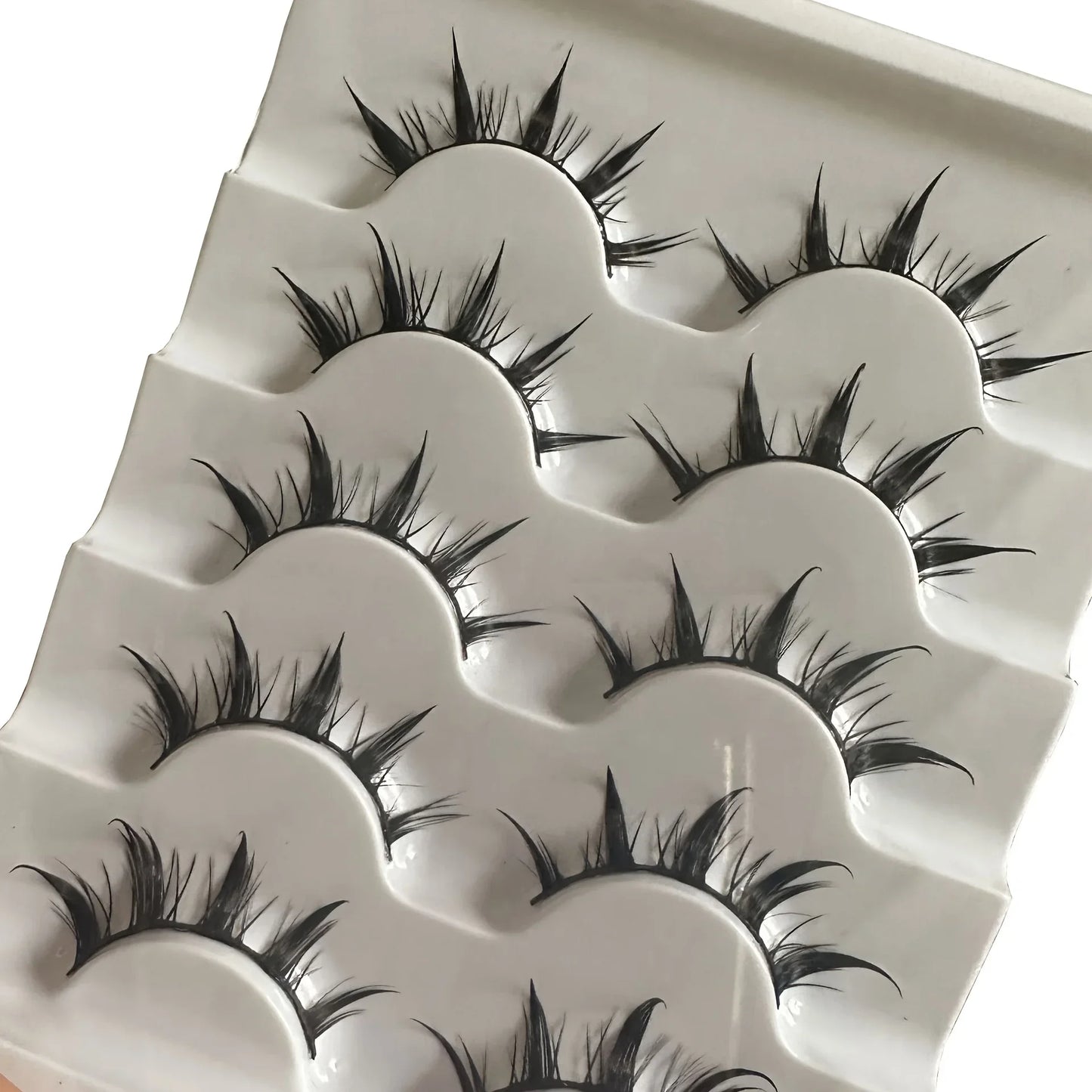 Anime-Inspired False Eyelashes, 5 Pairs Cartoon Eye Faux Lashes