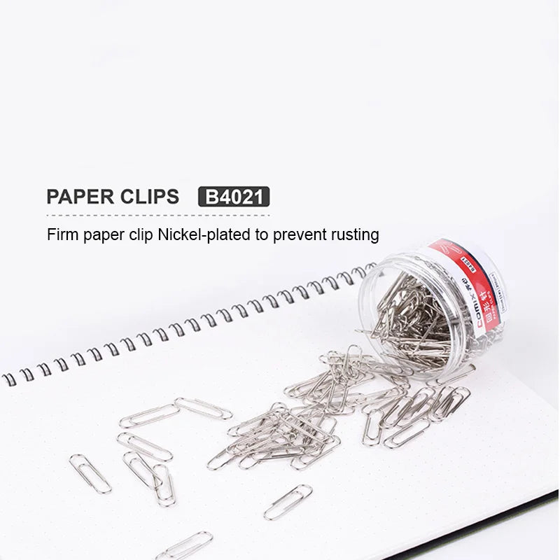 200pcs/box Paper Clips Durable and Rustproof Metal