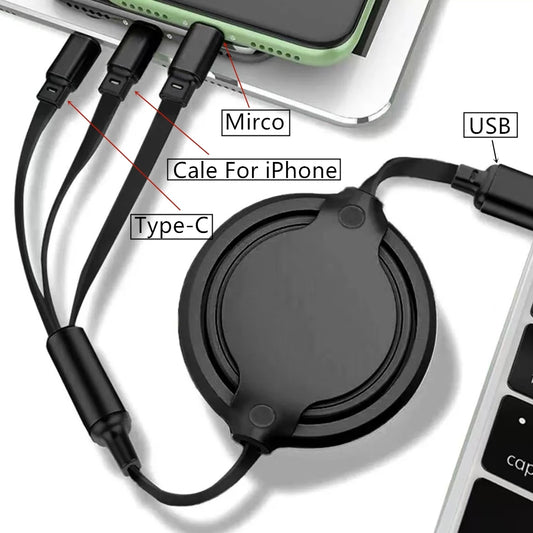 Data cable 3 in 1 Fast USB Cable