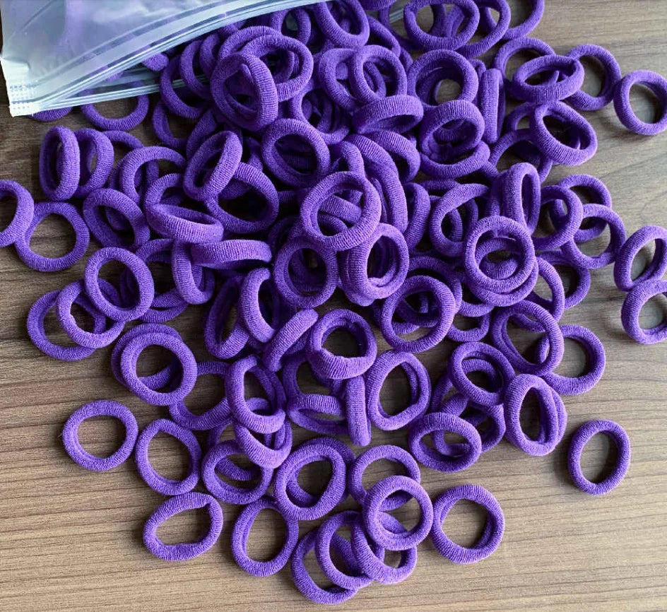 50/100Pcs Hair Bands for Children Colorful Nylon Scrunchie Hair Ties Hair Accessories