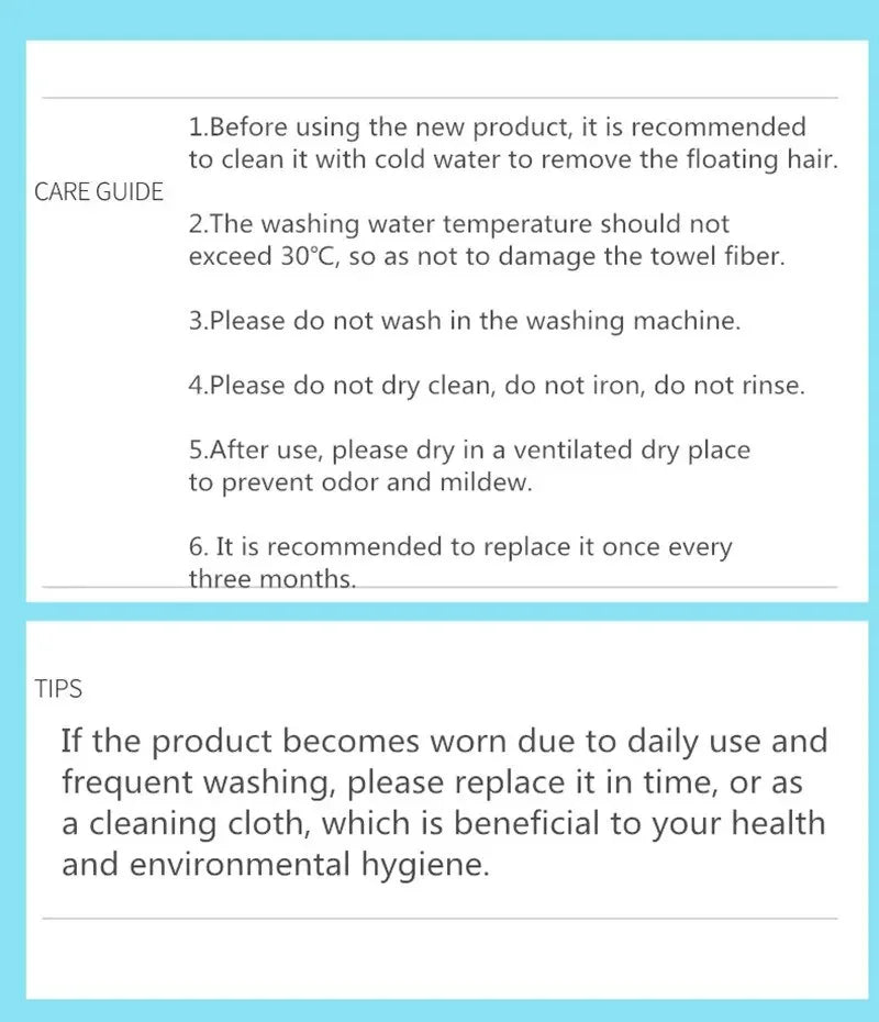 Double Sided Dry Hair Towel