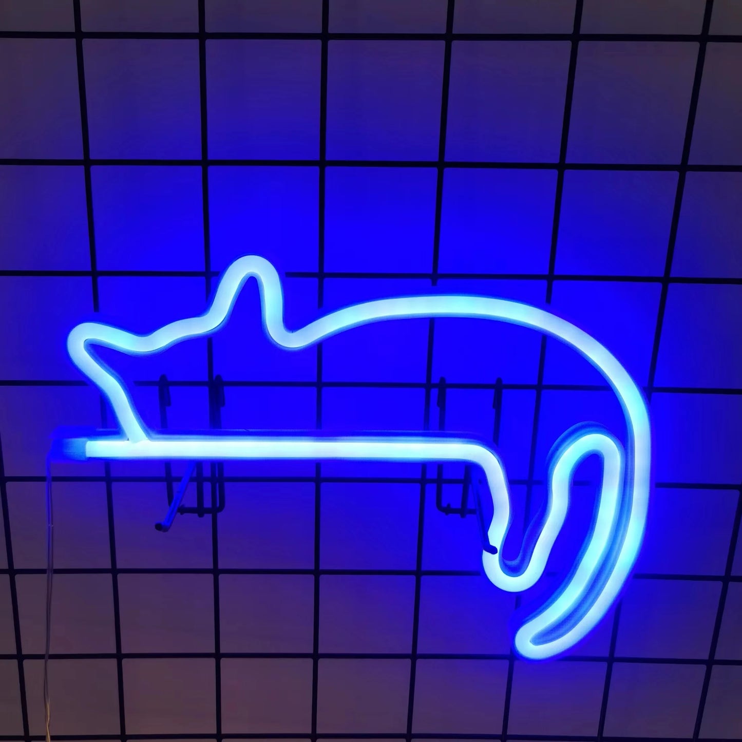 Cute cat neon light, LED wall decoration