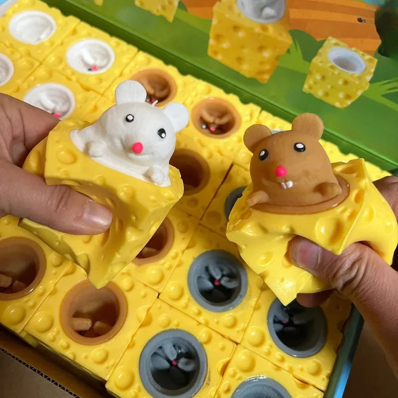 Squeeze Mouse Squishy Toy Cheese Stress Ball