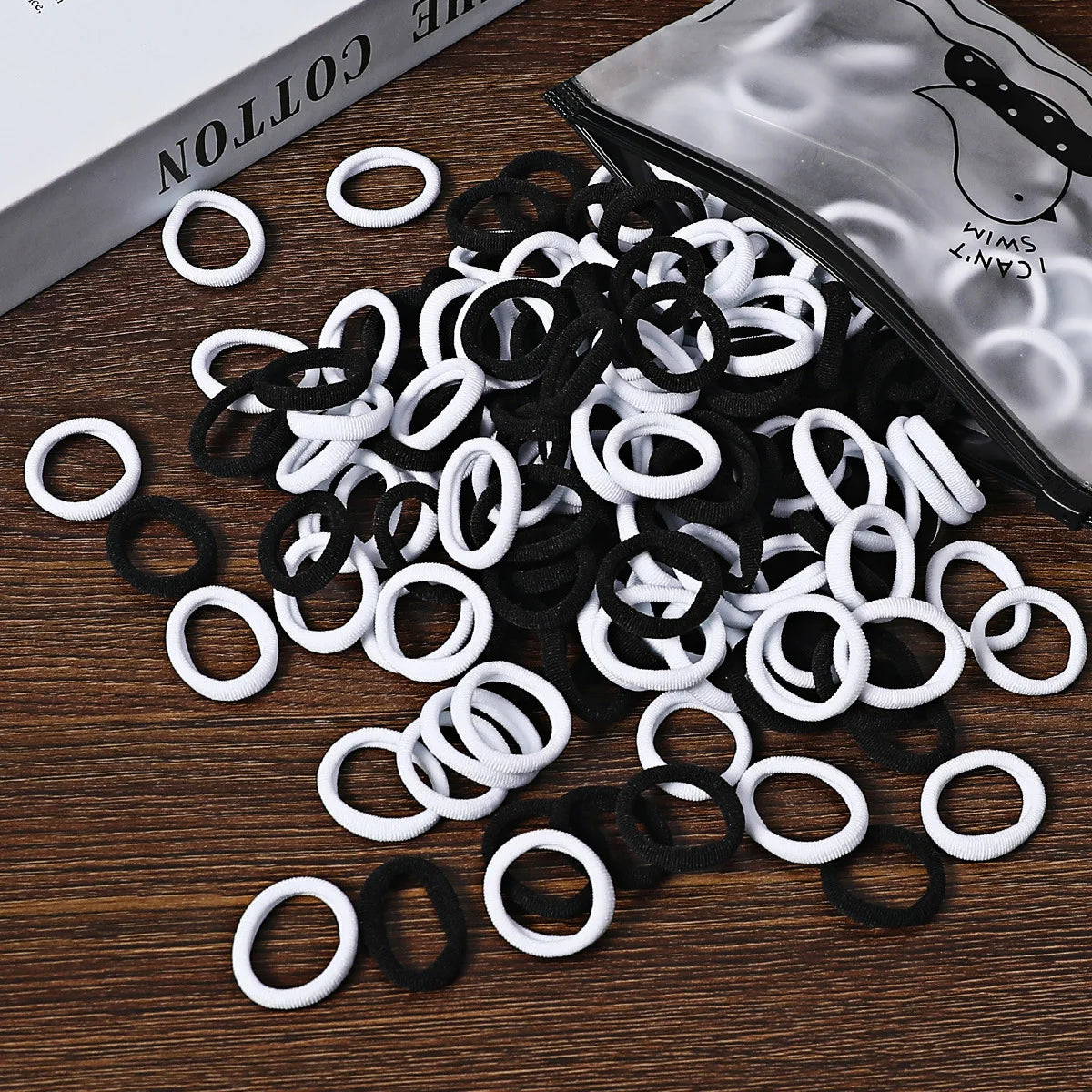 50/100Pcs Hair Bands for Children Colorful Nylon Scrunchie Hair Ties Hair Accessories