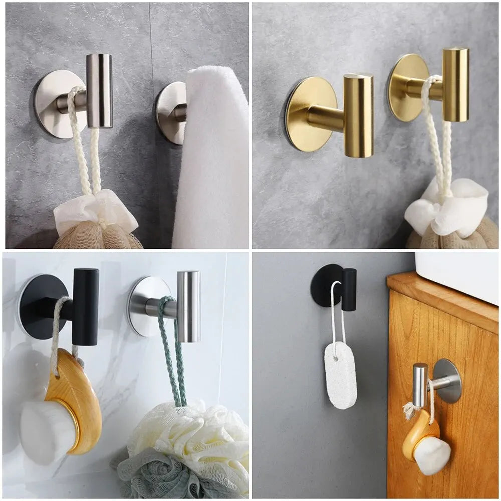 Stainless Steel Self-adhesive Hooks Wall Stickers