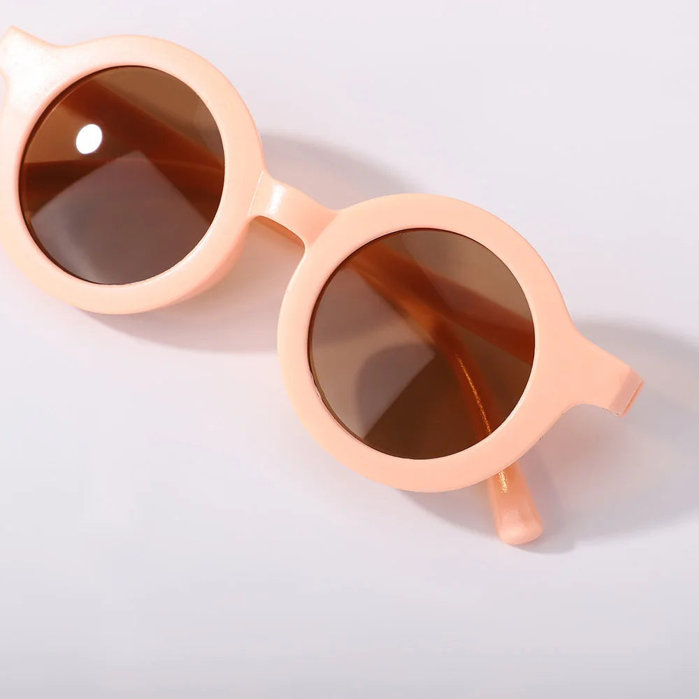 Nylon Bow Headband for Newborn Sunglasses Headwear Set