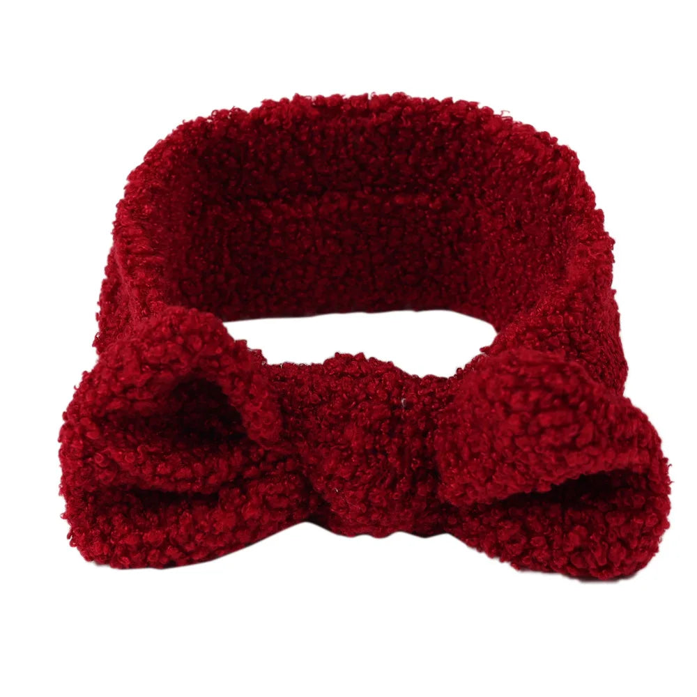 New 1PCS Elastic Soft Baby Girls Cotton Headband Autumn Winter Warm Kids Lint Hair Band Headwraps Newborn Toddler Headwear