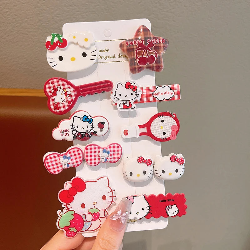 Sanrio 10 piece hair clips