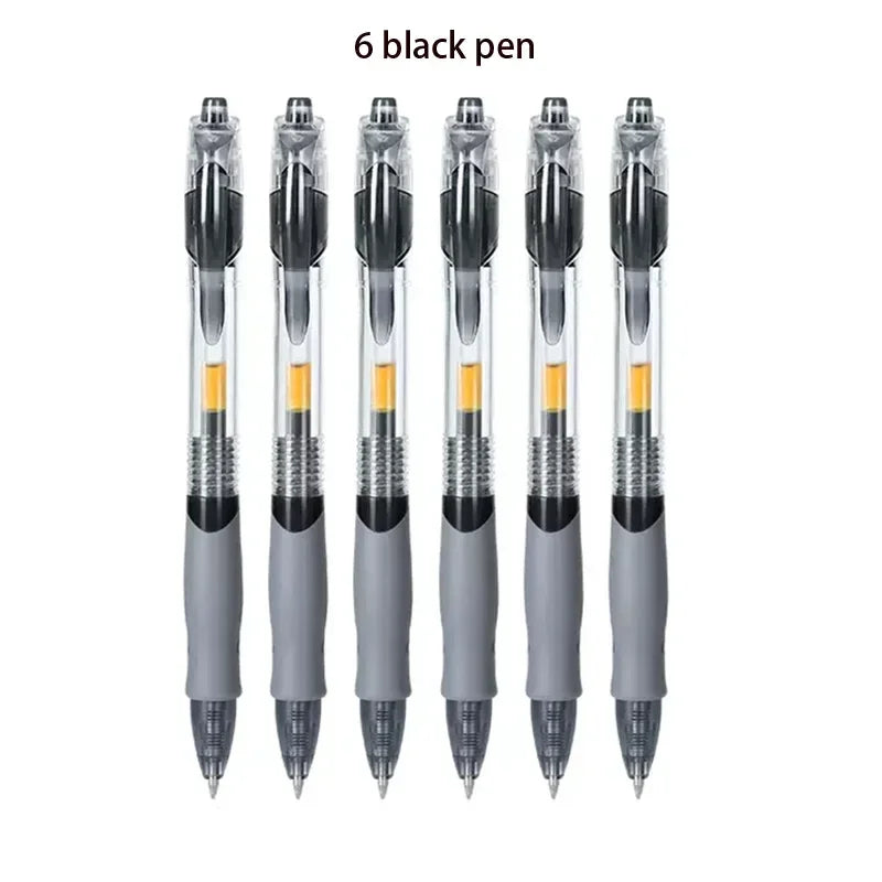 13/30pcs Retractable Gel Pens Set Black/Red/Blue Ink Ballpoint
