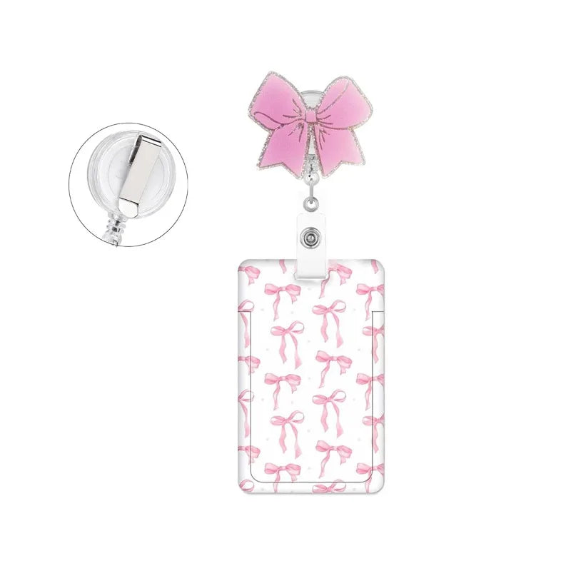 Glitter Retractable Badge Reel