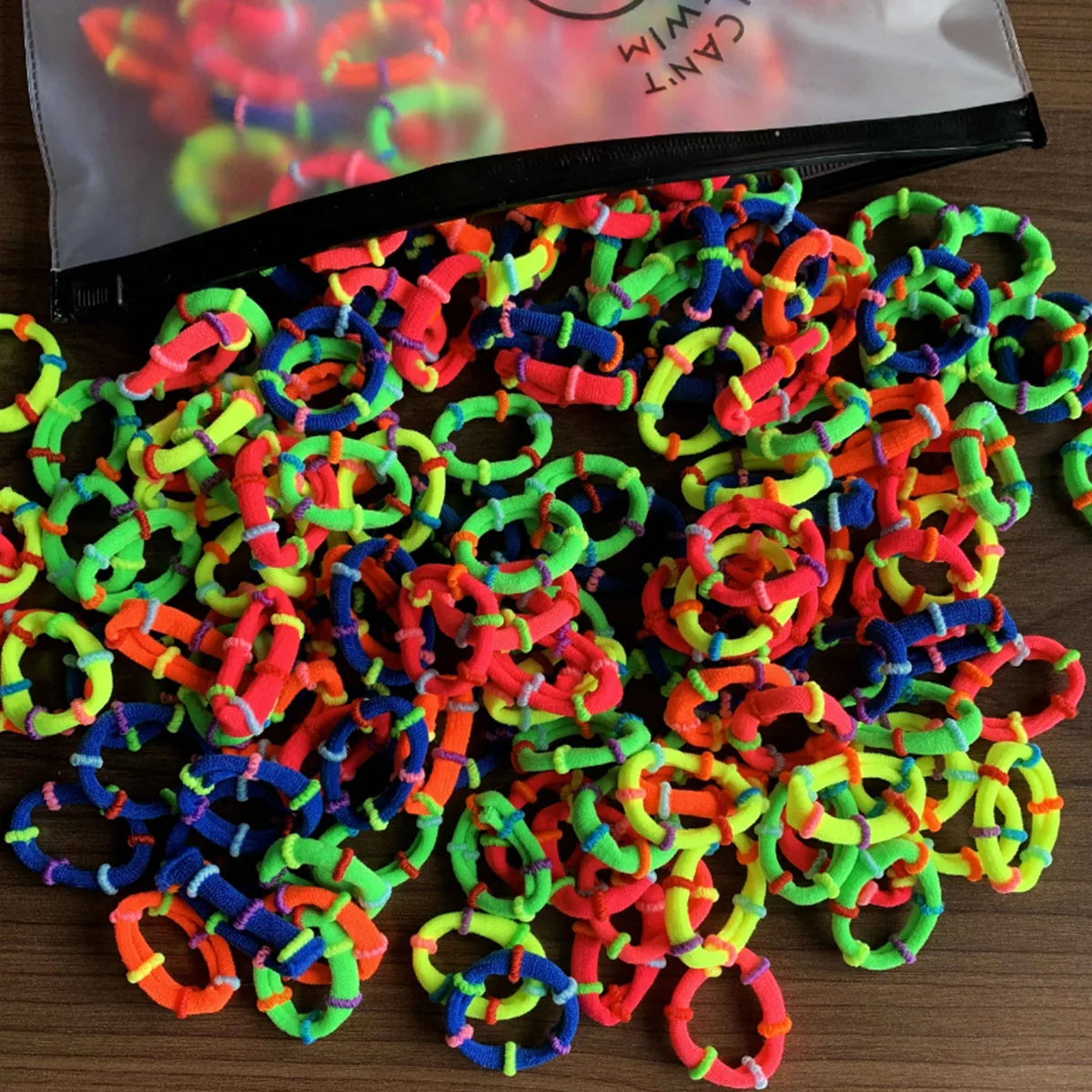 50/100Pcs Hair Bands for Children Colorful Nylon Scrunchie Hair Ties Hair Accessories
