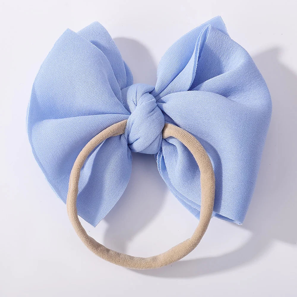 Nylon Bow Headband for Newborn Sunglasses Headwear Set