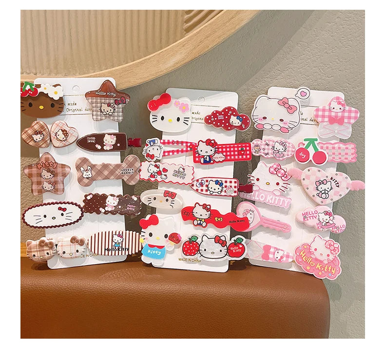 Sanrio 10 piece hair clips